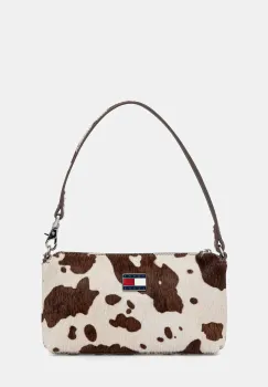 Tommy Jeans portofel de piele culoarea bej, AW0AW18091 imagine