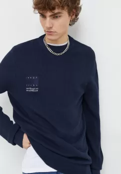 Tommy Jeans pulover barbati, culoarea albastru marin, light imagine