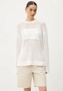 Tommy Jeans pulover culoarea alb, calduros, DW0DW20262 imagine