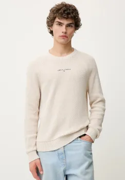 Tommy Jeans pulover culoarea bej, DM0DM21655 imagine