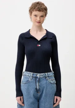 Tommy Jeans pulover culoarea bleumarin, light, DW0DW22036 imagine