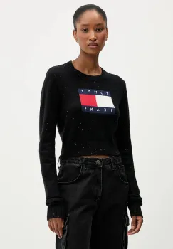 Tommy Jeans pulover culoarea negru, DW0DW21690 imagine