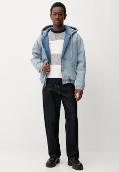 Tommy Jeans pulover de bumbac culoarea bleumarin, DM0DM22110 imagine