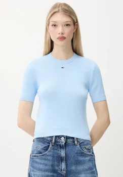 Tommy Jeans pulover de bumbac culoarea bleumarin, DW0DW19336 imagine