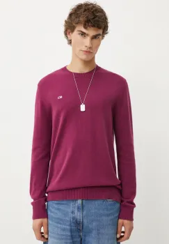 Tommy Jeans pulover de bumbac culoarea bordo, DM0DM18895 imagine