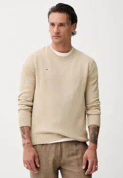 Tommy Jeans pulover de bumbac culoarea bordo, DM0DM18895 imagine