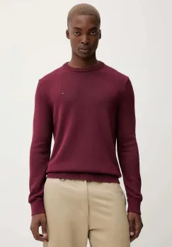Tommy Jeans pulover de bumbac culoarea bordo, light, DM0DM21787 imagine