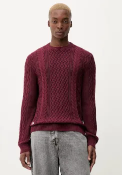 Tommy Jeans pulover de bumbac culoarea bordo, light, DM0DM22101 imagine