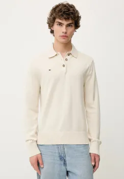 Tommy Jeans pulover de bumbac culoarea gri, DM0DM20304 imagine