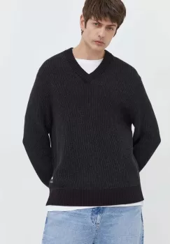 Tommy Jeans pulover de bumbac culoarea negru imagine