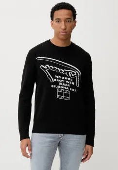 Tommy Jeans pulover de bumbac culoarea negru, DM0DM22253 imagine