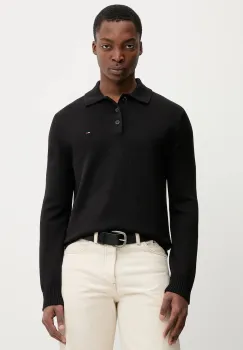 Tommy Jeans pulover de bumbac culoarea negru, DM0DM22647 imagine