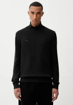 Tommy Jeans pulover de bumbac culoarea negru, light, DM0DM22096 imagine