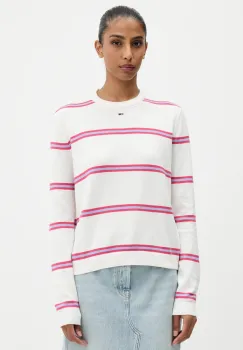 Tommy Jeans pulover de bumbac culoarea negru, light, DW0DW20159 imagine