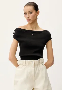 Tommy Jeans pulover de bumbac culoarea negru, light, DW0DW20252 imagine