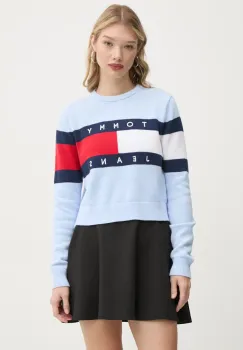 Tommy Jeans pulover de bumbac DW0DW19335 imagine