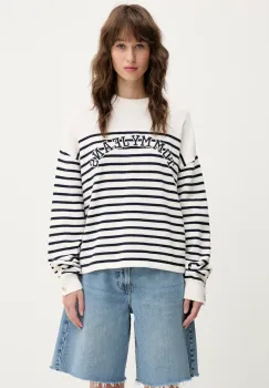 Tommy Jeans pulover de bumbac femei, culoarea bej, DW0DW20251 imagine