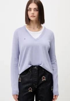 Tommy Jeans pulover de bumbac light, DW0DW19888 imagine