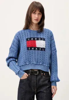 Tommy Jeans pulover de femei din bumbac imagine