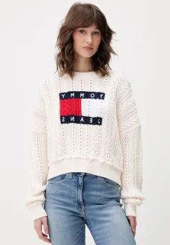 Tommy Jeans pulover de femei din bumbac imagine