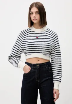Tommy Jeans pulover din amestec de lana culoarea alb, DW0DW21677 imagine