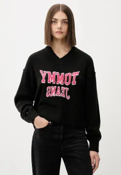 Tommy Jeans pulover din amestec de lana culoarea negru, DW0DW21711 imagine