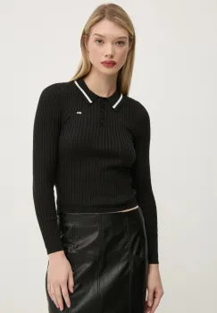 Tommy Jeans pulover din amestec de lana femei, culoarea negru, light, DW0DW19887 imagine