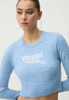 Tommy Jeans pulover din amestec de lana femei, light, DW0DW19895 imagine