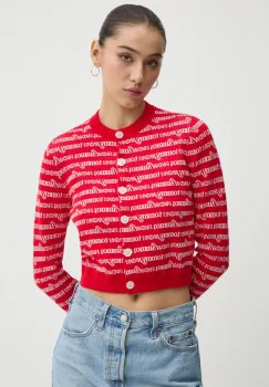 Tommy Jeans pulover femei, culoarea rosu, DW0DW19340 imagine