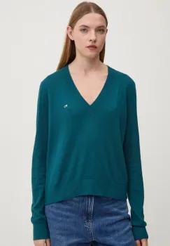 Tommy Jeans pulover femei, culoarea verde, light, DW0DW18670 imagine