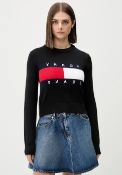 Tommy Jeans pulover pentru femei, din bumbac imagine