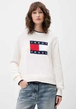 Tommy Jeans pulover pentru femei, din bumbac imagine
