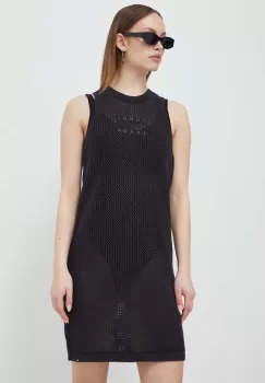 Tommy Jeans rochie culoarea negru, mini, drept imagine