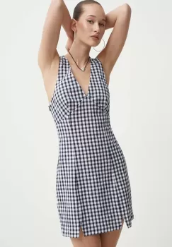 Tommy Jeans rochie culoarea negru, mini, evazati, DW0DW17931 imagine