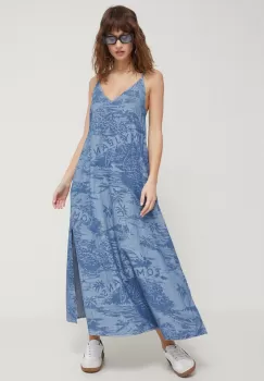 Tommy Jeans rochie jeans maxi, evazati imagine