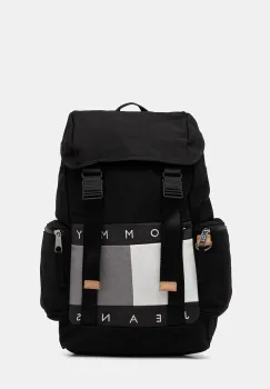 Tommy Jeans rucsac culoarea negru, mare, uni, AM0AM13731 imagine