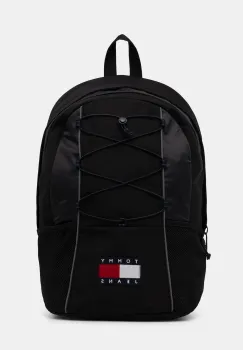 Tommy Jeans rucsac culoarea negru, mare, uni, AM0AM13889 imagine