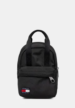 Tommy Jeans rucsac culoarea negru, mic, uni, AW0AW17577 imagine