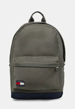 Tommy Jeans rucsac culoarea verde, mare, cu imprimeu, AM0AM13400 imagine