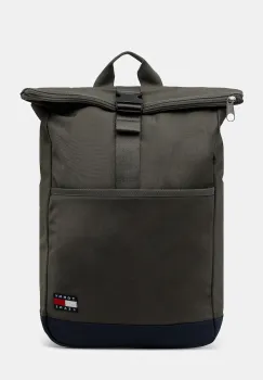 Tommy Jeans rucsac culoarea verde, mare, uni, AM0AM13401 imagine