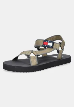 Tommy Jeans sandale CASUAL SANDAL barbati, culoarea bej, EM0EM01563 imagine