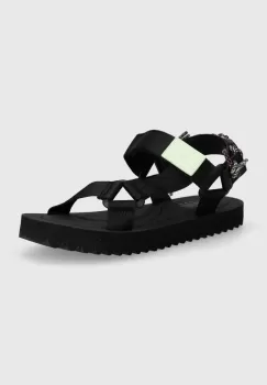 Tommy Jeans sandale TJW EVA SANDAL femei, culoarea negru, EN0EN02530 imagine
