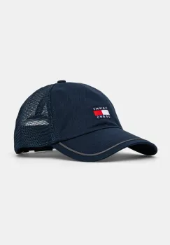 Tommy Jeans sapca culoarea albastru marin, cu imprimeu, AM0AM13287 imagine