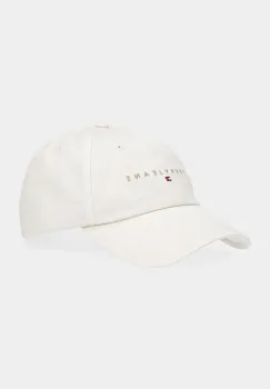 Tommy Jeans sapca de baseball din bumbac 0 culoarea maro, cu imprimeu, AM0AM12958 imagine