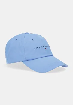Tommy Jeans sapca de baseball din bumbac 0 culoarea maro, cu imprimeu, AM0AM12958 imagine