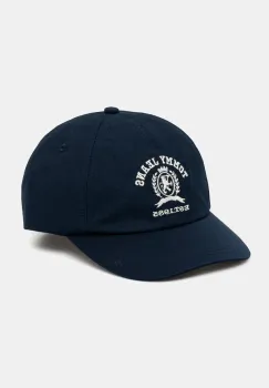 Tommy Jeans sapca de baseball din bumbac barbati, culoarea bleumarin, cu imprimeu, AM0AM13286 imagine