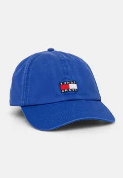 Tommy Jeans sapca de baseball din bumbac cu imprimeu, AW0AW15848 imagine