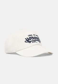 Tommy Jeans sapca de baseball din bumbac culoarea alb, AM0AM13550 imagine