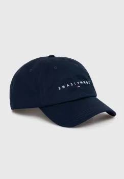 Tommy Jeans sapca de baseball din bumbac culoarea albastru marin, cu imprimeu, AW0AW16868 imagine