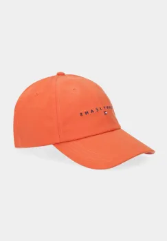 Tommy Jeans sapca de baseball din bumbac culoarea maro, cu imprimeu, AM0AM12958 imagine